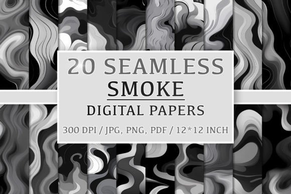 20 Seamless Smoke Patterns for Creative Projects