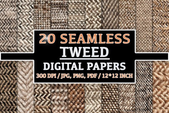 20 Seamless Tweed Patterns for Creative Projects