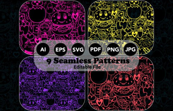Best Seamless Patterns. Vector Background for Creative Projects