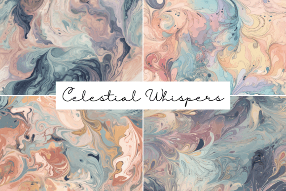 Celestial Whispers Seamless Patterns
