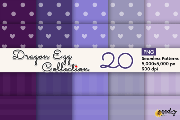 Dragon Egg Collection Patterns Set