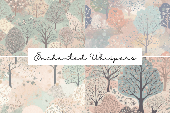 Enchanted Whispers Seamless Patterns