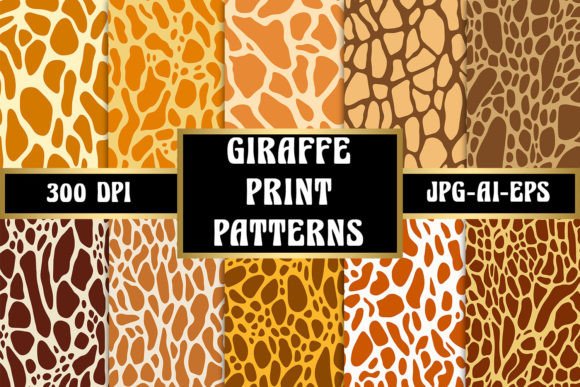 Giraffe Print Patterns: A Versatile Design Element for Creative and Commercial Projects