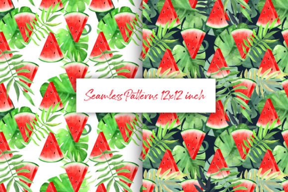 Watermelon Tropical Seamless Patterns: A Vibrant Choice for Creative Projects