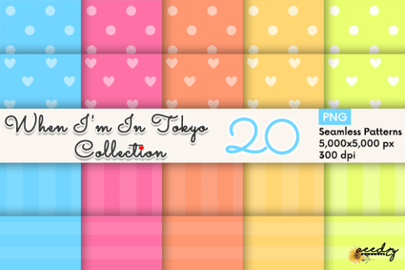 When I’m in Tokyo Collection Patterns: A Versatile Digital Paper Pack for Creative Projects